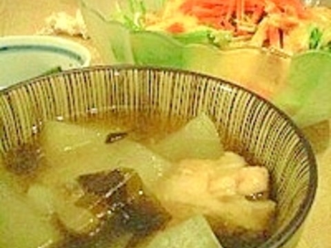 佐賀のおばあちゃんの味、とろとろ冬瓜と鶏のスープ